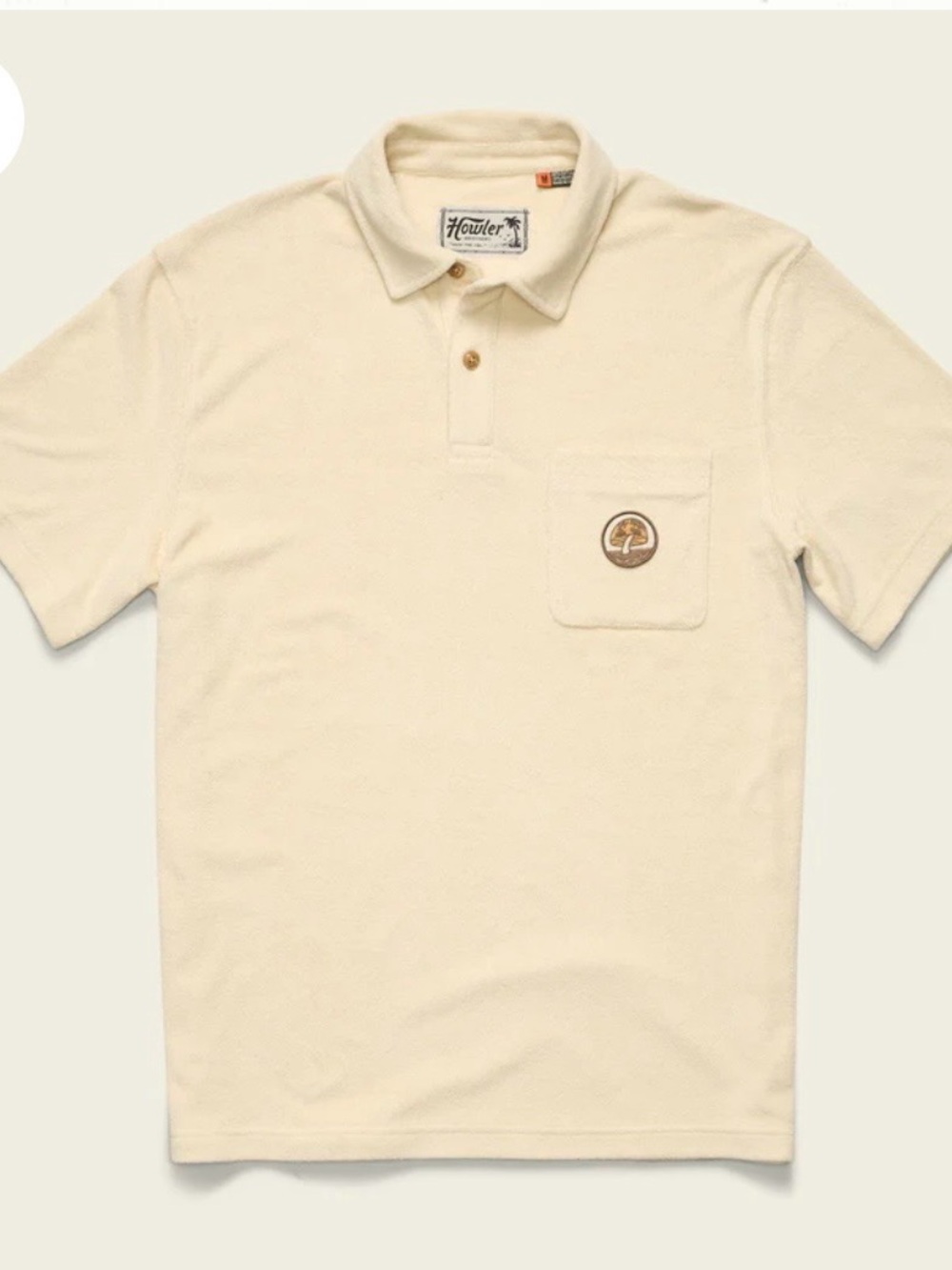 Howler Brothers Plushermen Terry cloth  Polo with Chest Patch